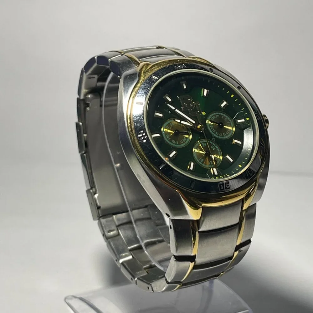 Baylor Bears NCAA Stainless-Steel Chronograph Watch by Fossil NEW (RARE)